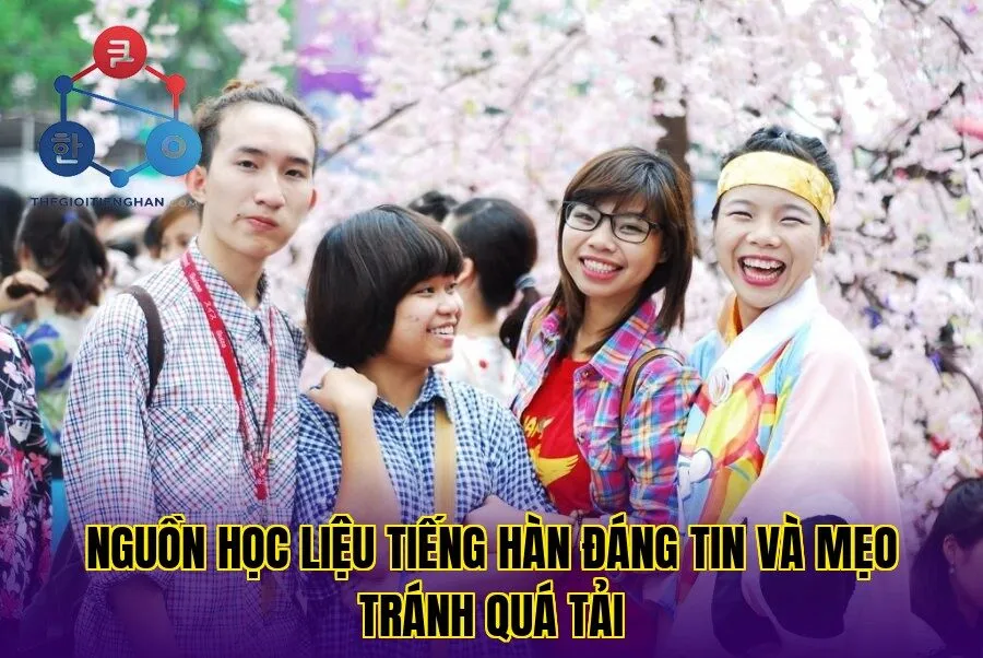Nguồn học liệu tiếng hàn đáng tin và mẹo tránh quá tải