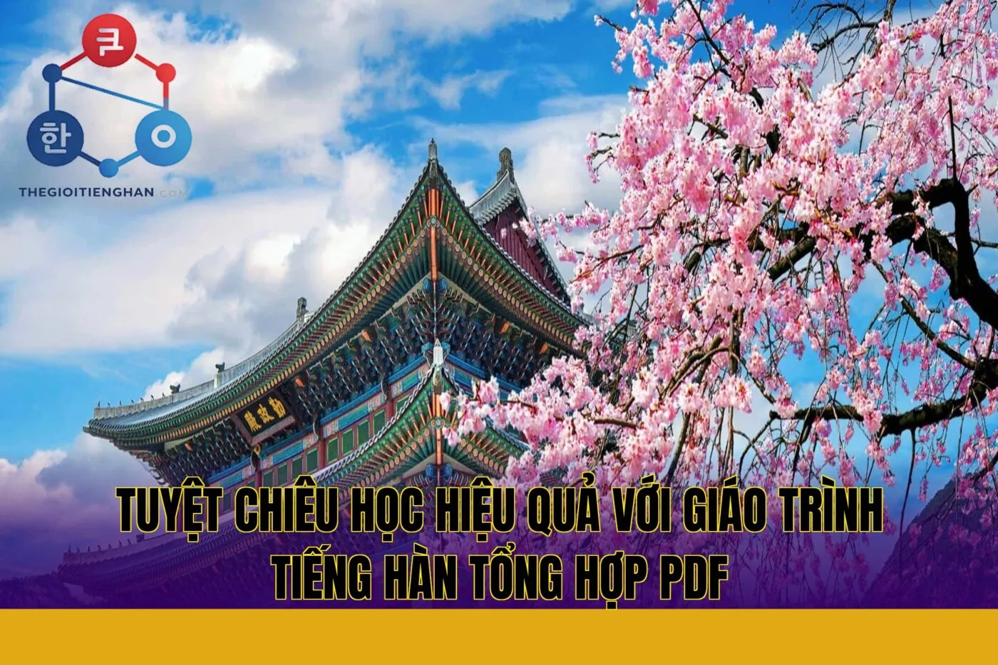 Tuyệt chiêu học hiệu quả với giáo trình tiếng Hàn tổng hợp PDF
