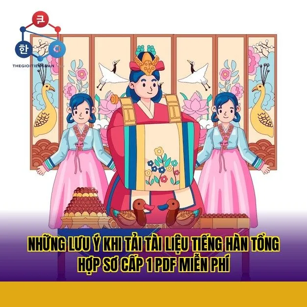 Những lưu ý khi tải tài liệu tiếng Hàn tổng hợp sơ cấp 1 PDF miễn phí