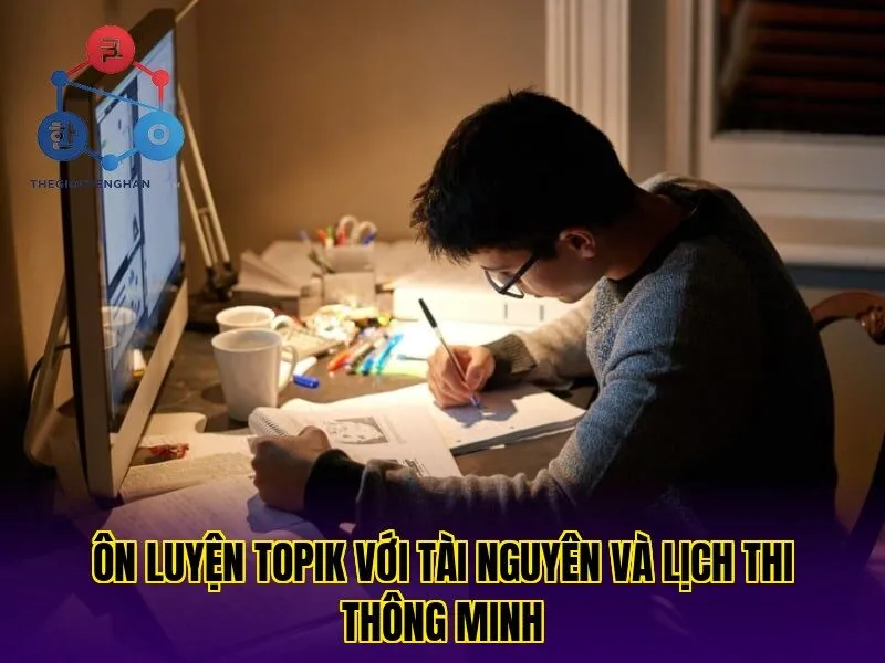 Ôn luyện topik với tài nguyên và lịch thi thông minh