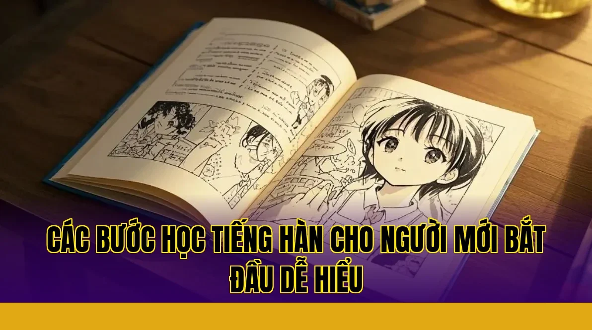 Các bước học tiếng Hàn cho người mới bắt đầu dễ hiểu
