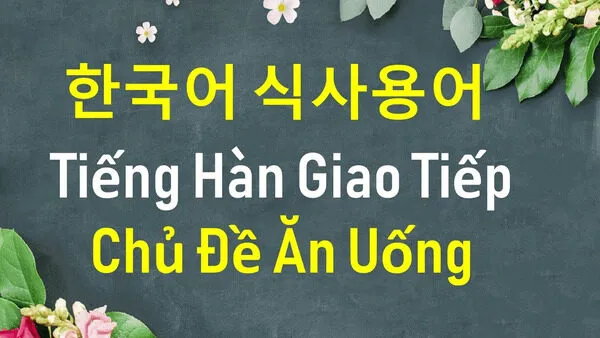 học tiếng Hàn giao tiếp